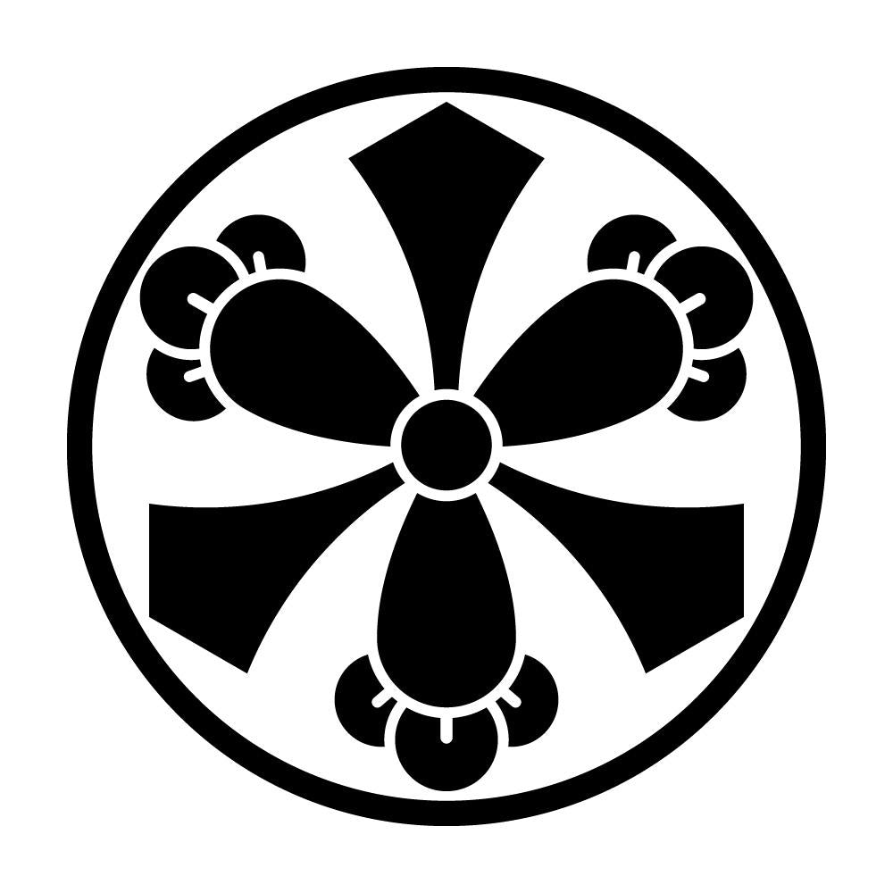 糸輪に剣三つ丁字紋