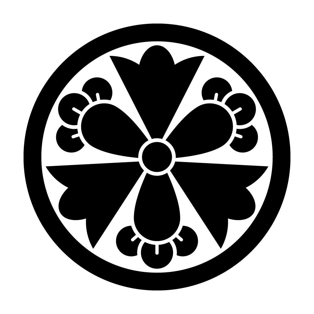 丸に変わり剣三つ丁字紋