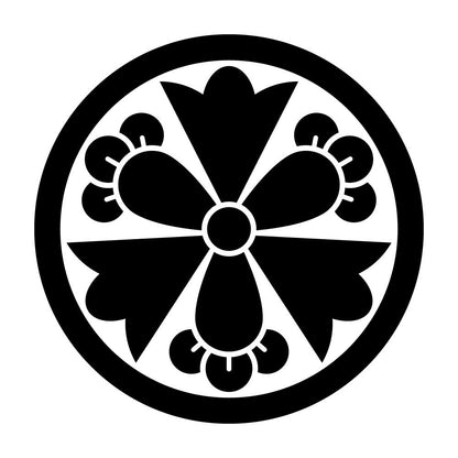 丸に変わり剣三つ丁字紋
