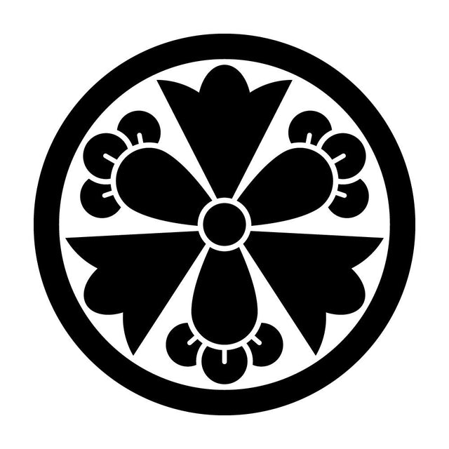 丸に変わり剣三つ丁字紋