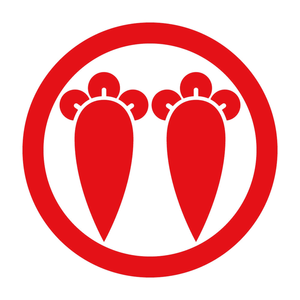 丸に並び丁字紋 8