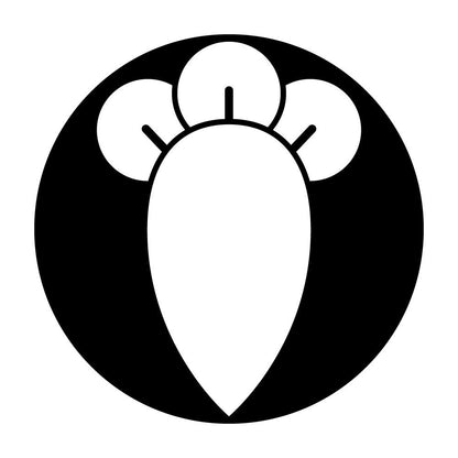 石持ち地抜き一つ丁字紋