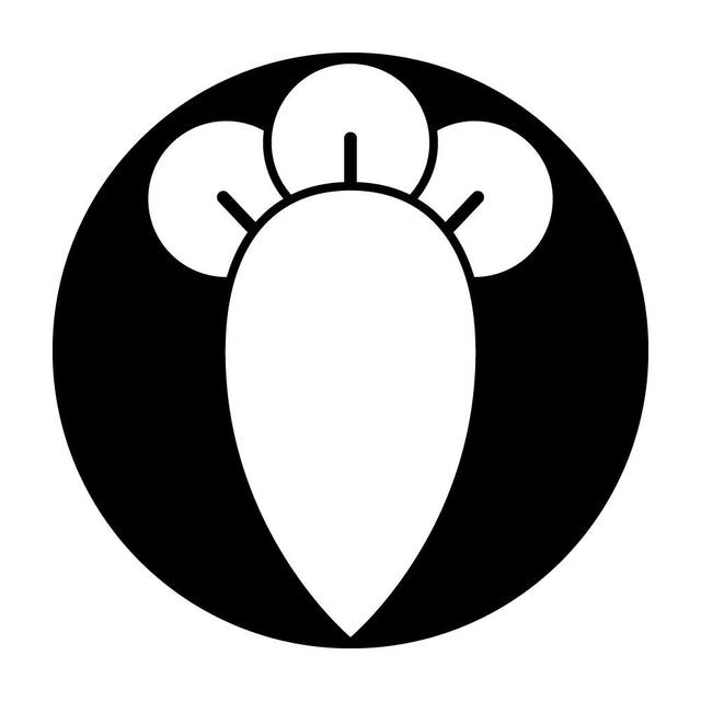 石持ち地抜き一つ丁字紋