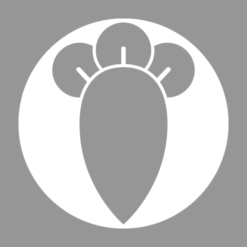 石持ち地抜き一つ丁字紋 7
