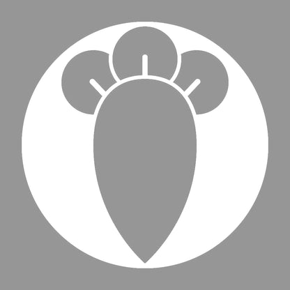 石持ち地抜き一つ丁字紋 7