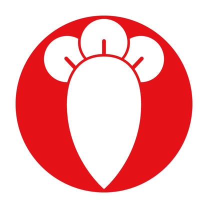 石持ち地抜き一つ丁字紋 8