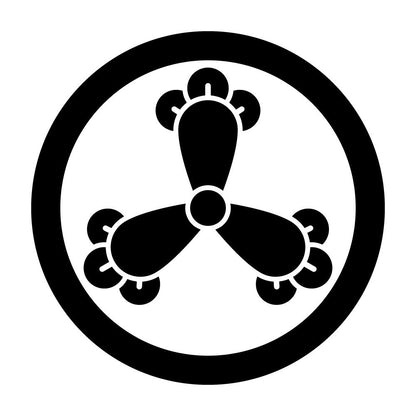 丸に三つ丁字紋