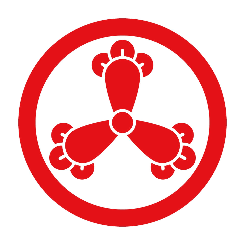 丸に三つ丁字紋 8