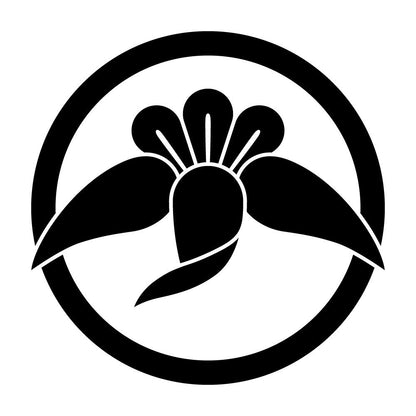 丸に丁字鶴紋