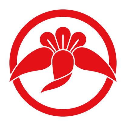 丸に丁字鶴紋 8