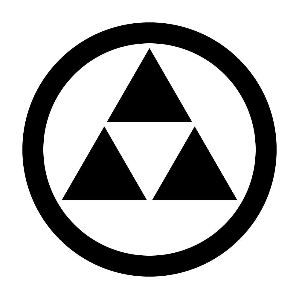 丸に三つ鱗紋