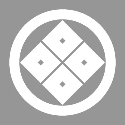 丸に隅立て四つ目紋 7