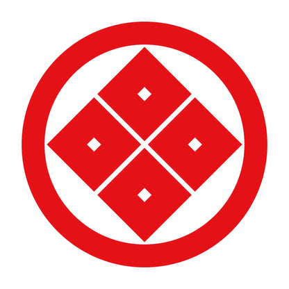 丸に隅立て四つ目紋 8