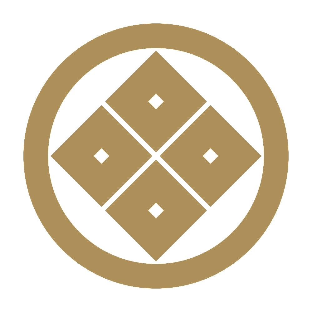 丸に隅立て四つ目紋 9