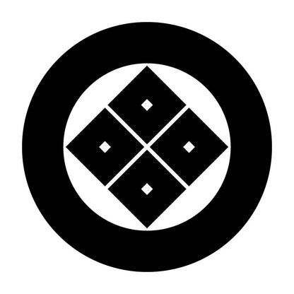 太輪に隅立て四つ目紋