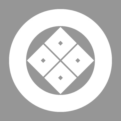太輪に隅立て四つ目紋 7