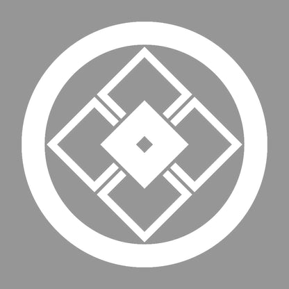 丸に陰陽五つ目紋 7