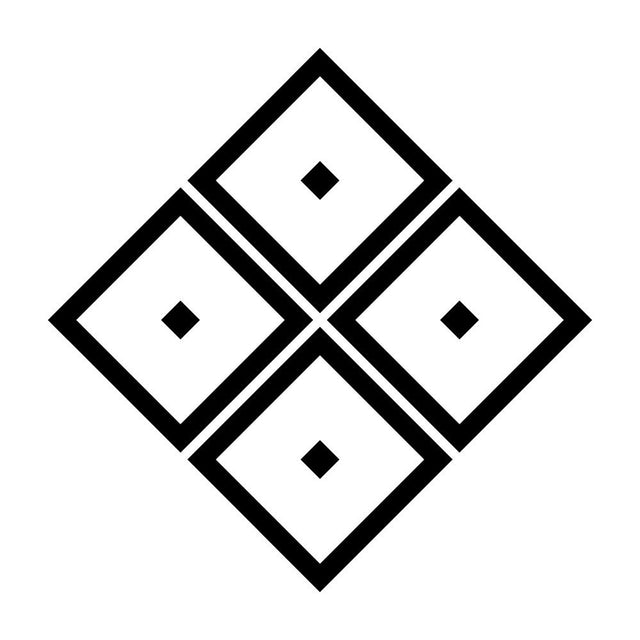 陰隅立て四つ目紋