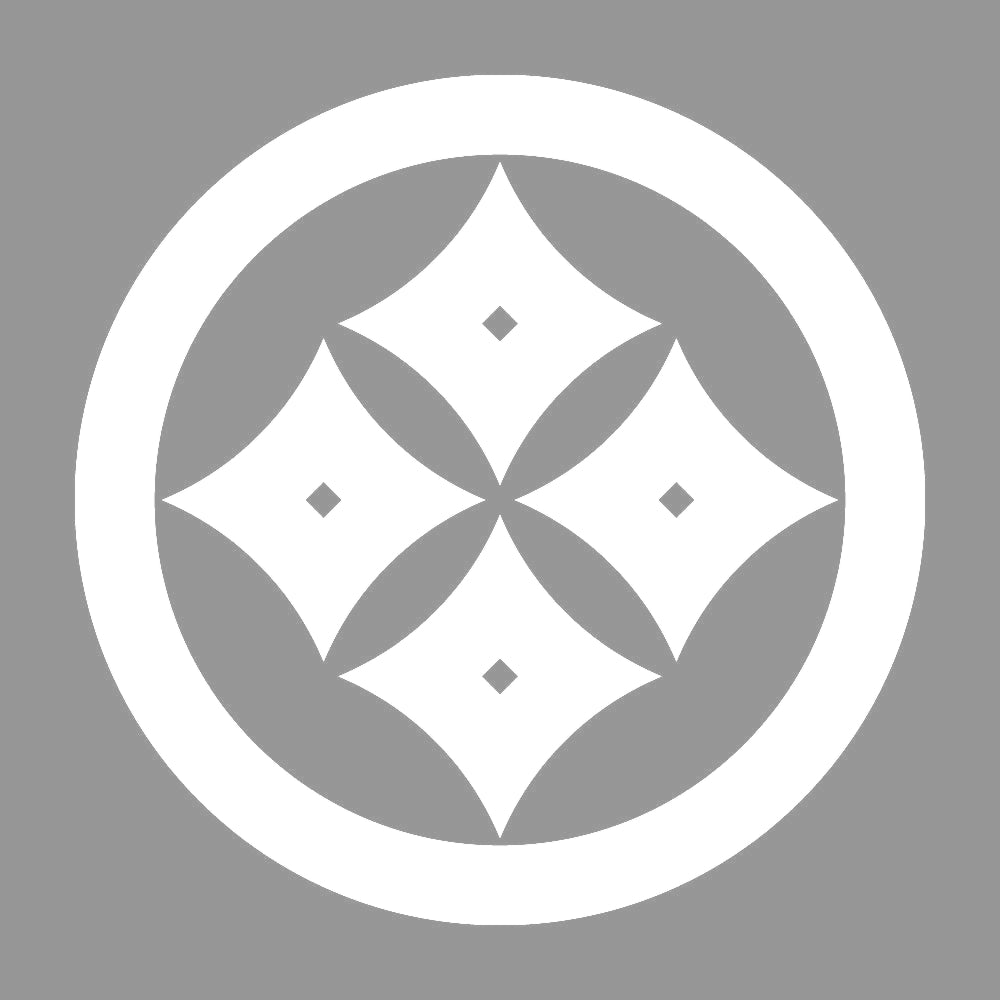 丸に反り四つ目紋 7