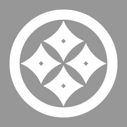 丸に反り四つ目紋 7