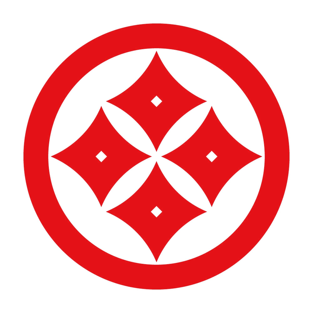 丸に反り四つ目紋 8