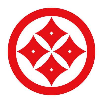 丸に反り四つ目紋 8