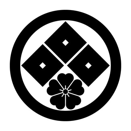 丸に三つ目に桜紋