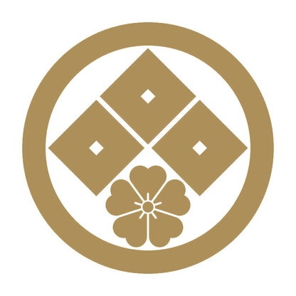 丸に三つ目に桜紋 9