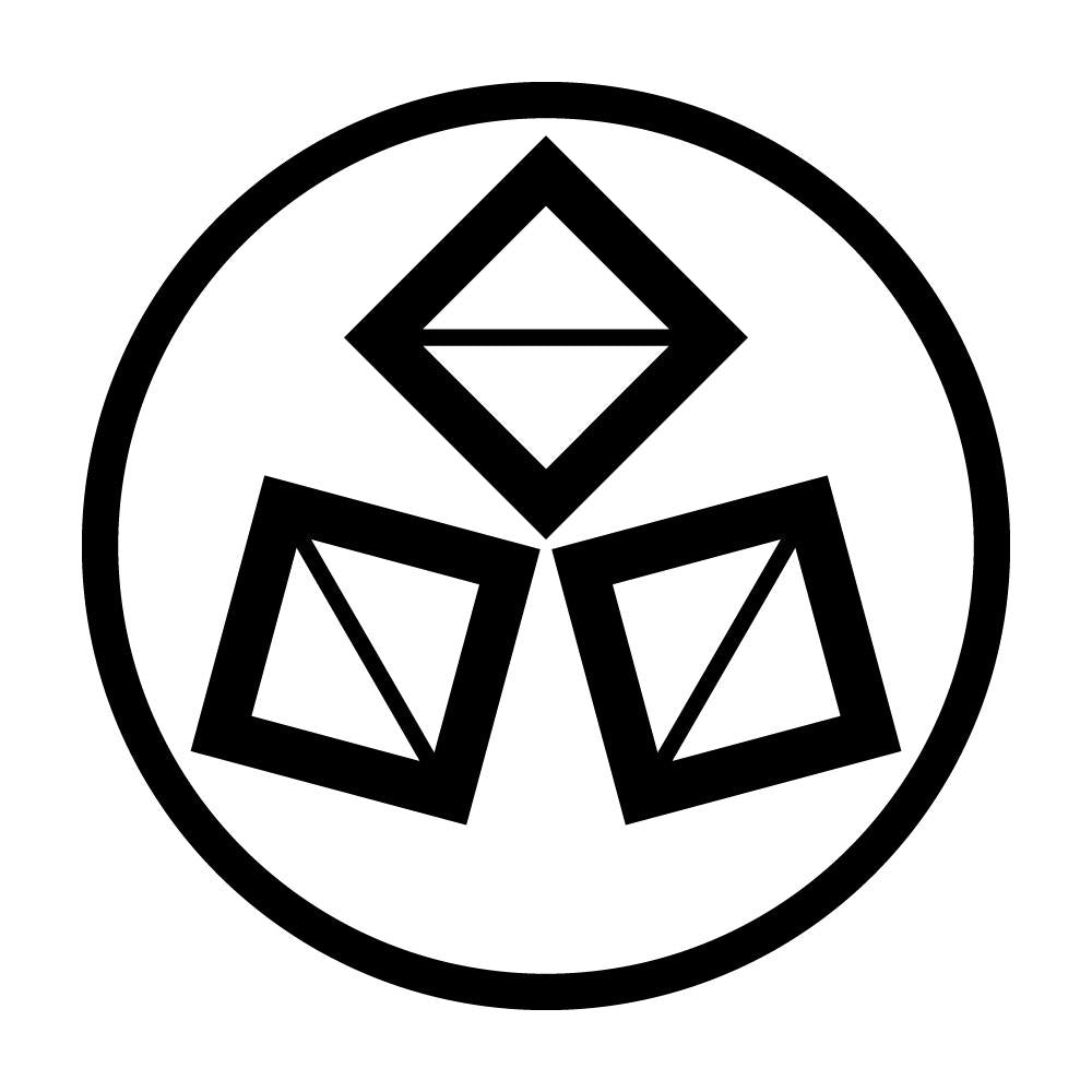 細輪に三つ寄せ桝紋