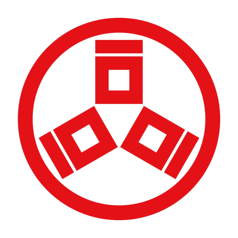 丸に三つ桝に桝掻き紋 8