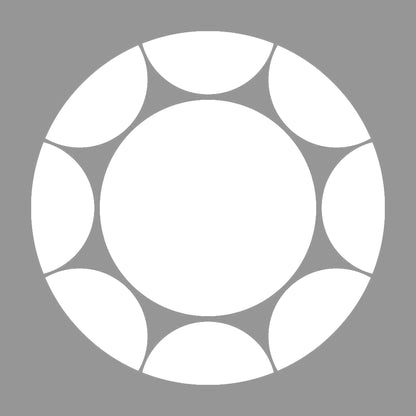 割り九曜紋 7