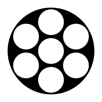 石持ち地抜き七曜紋