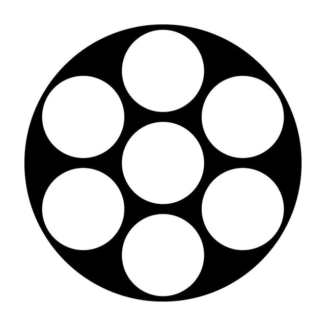 石持ち地抜き七曜紋