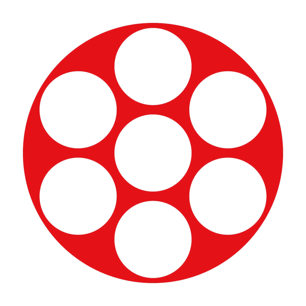 石持ち地抜き七曜紋 8