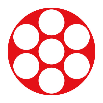 石持ち地抜き七曜紋 8