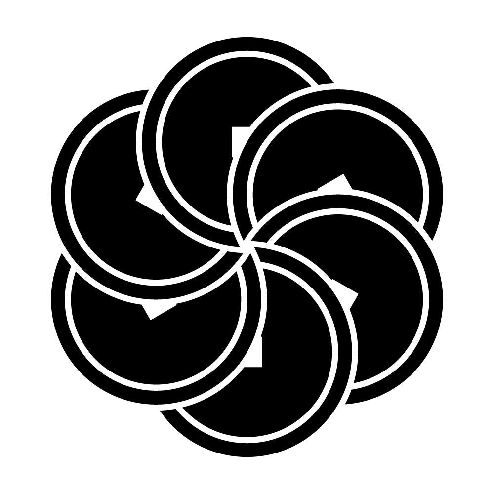 六つ捻じ銭紋