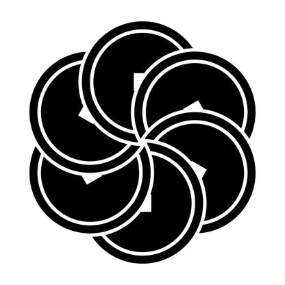六つ捻じ銭紋