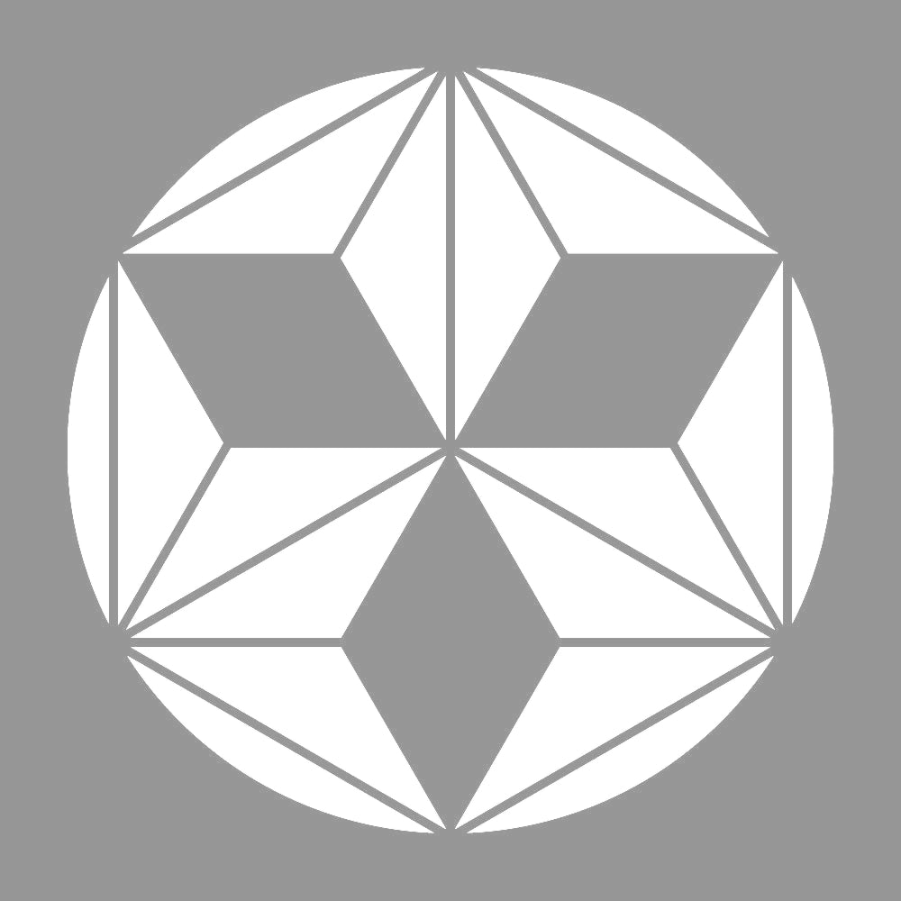 三つ割り麻の葉紋 7
