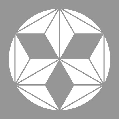 三つ割り麻の葉紋 7