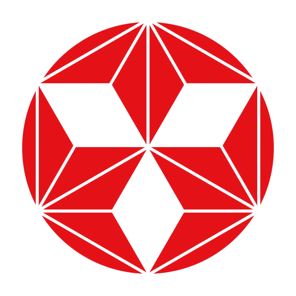 三つ割り麻の葉紋 8