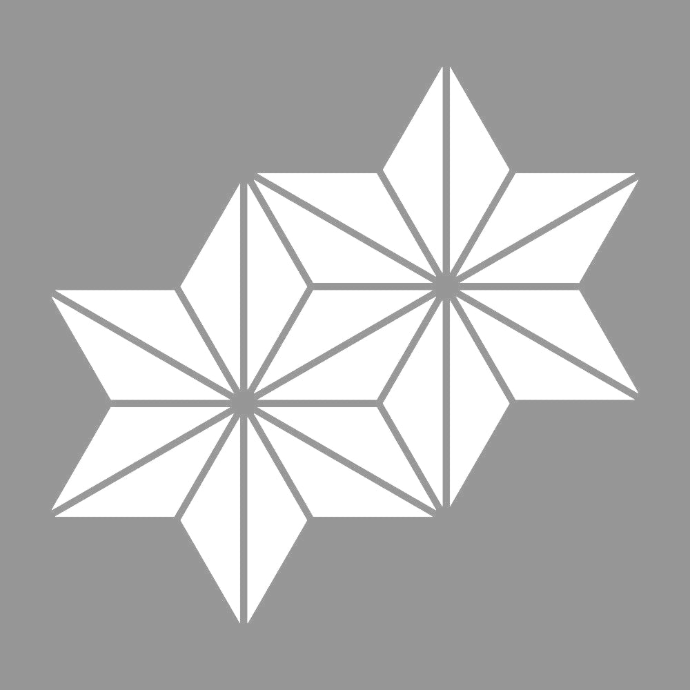 持ち合い麻の葉紋 7