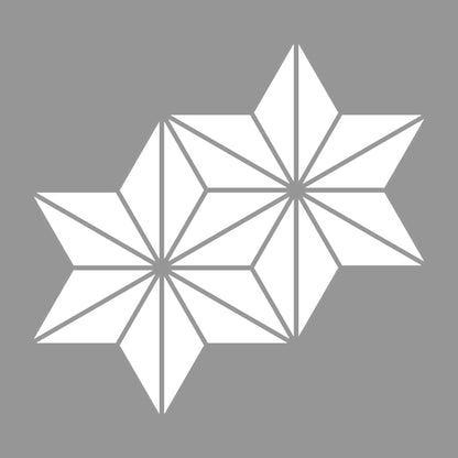 持ち合い麻の葉紋 7