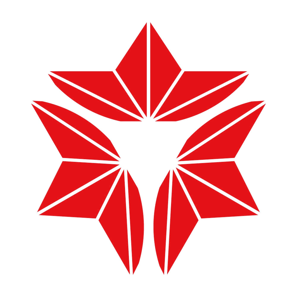 外三つ割り麻の葉紋 8