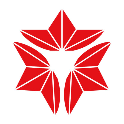 外三つ割り麻の葉紋 8