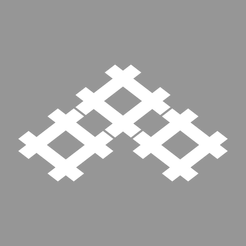 三つ盛り井桁紋 7
