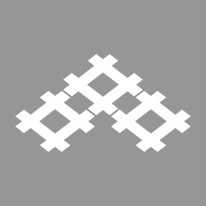 三つ盛り井桁紋 7