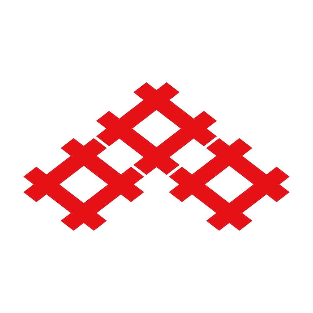 三つ盛り井桁紋 8