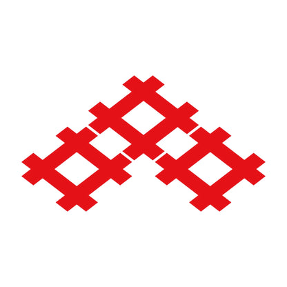 三つ盛り井桁紋 8