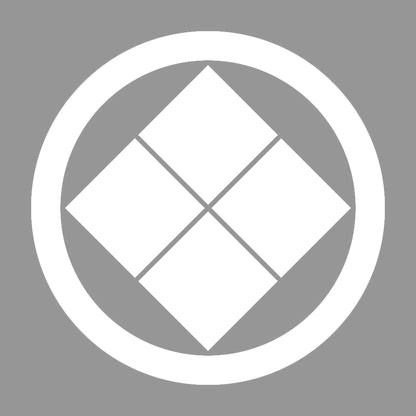 丸に隅立て四つ石紋 7
