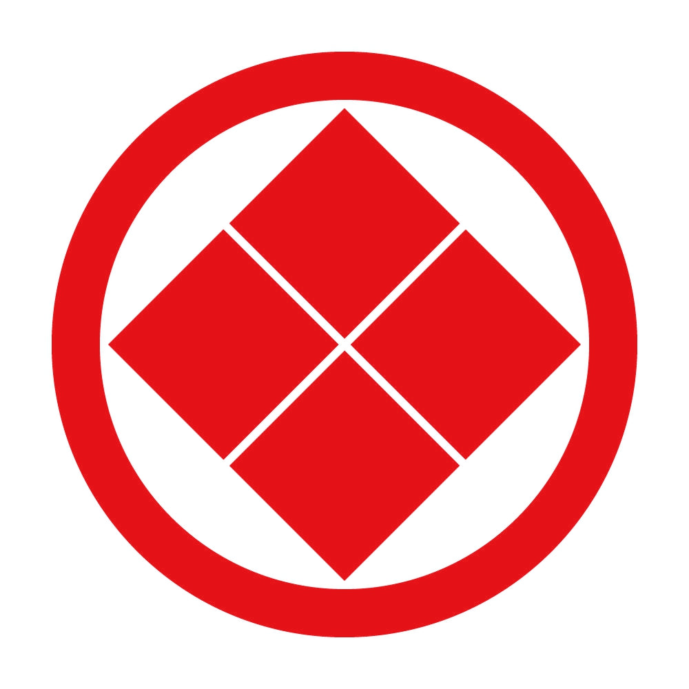 丸に隅立て四つ石紋 8